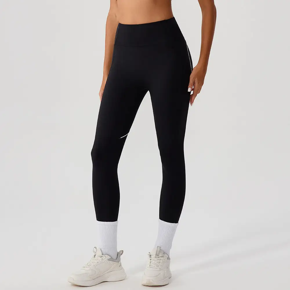 Contrast Back Trim Leggings
