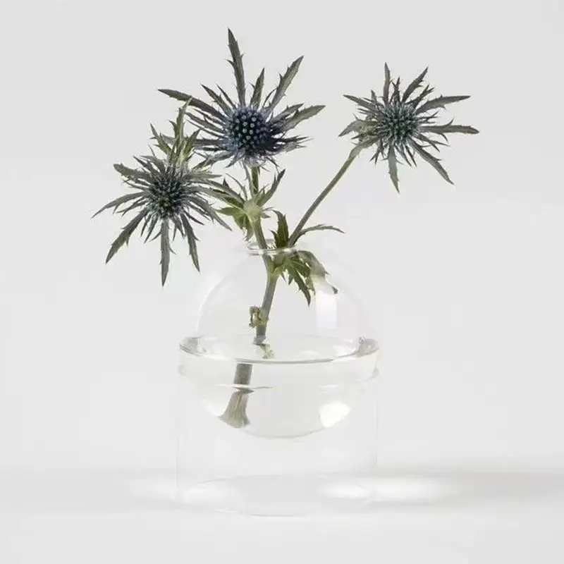 Glass Floral Artificial Decorative Table Vase