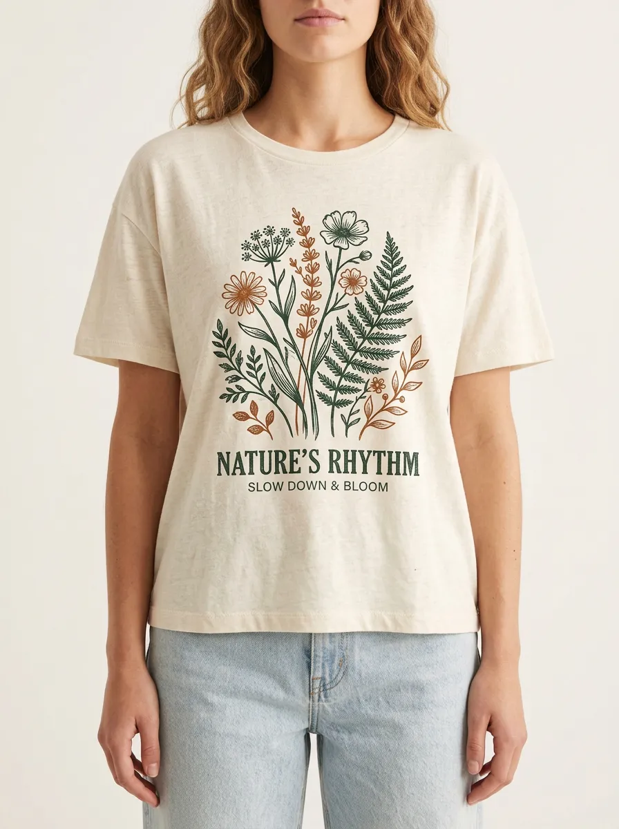 Nature Lover Wildflower Botanical T-Shirt