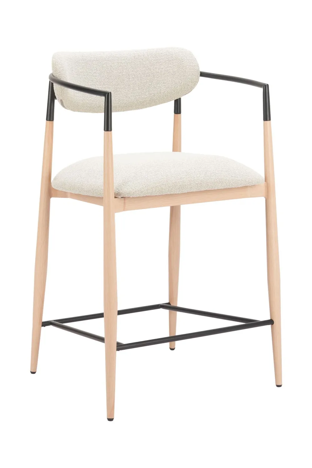 Minimal Fabric Counter Stool