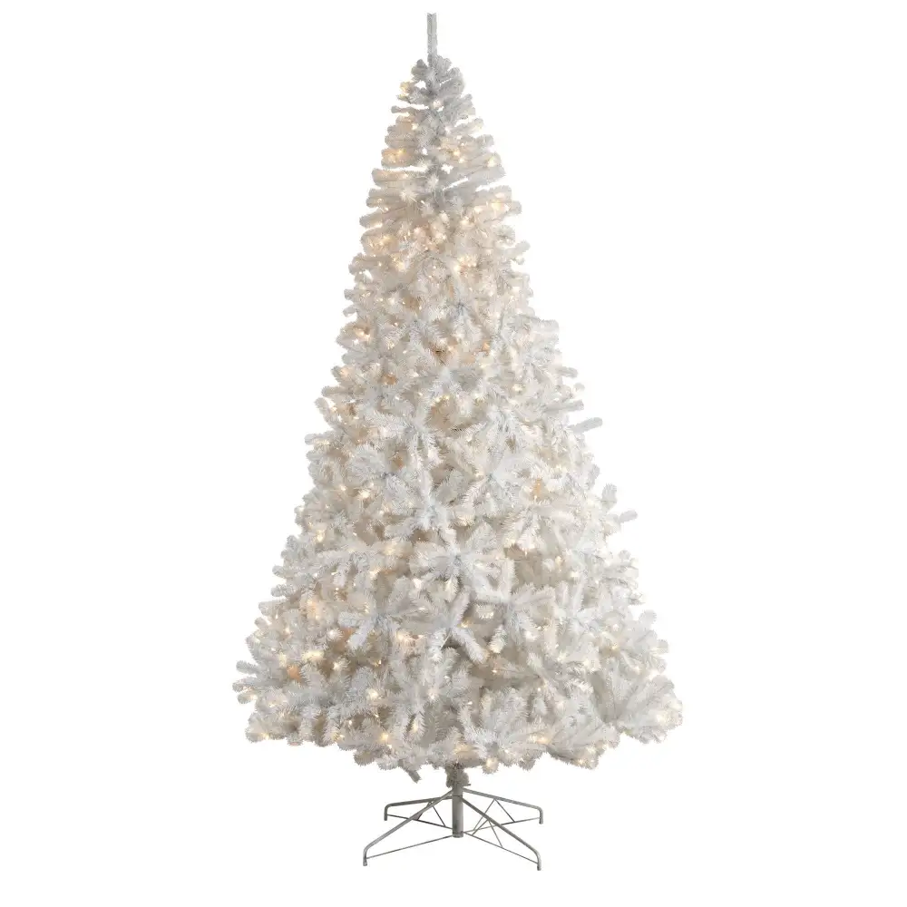 Artificial Christmas Tree with Bendable Branches and LED Lights