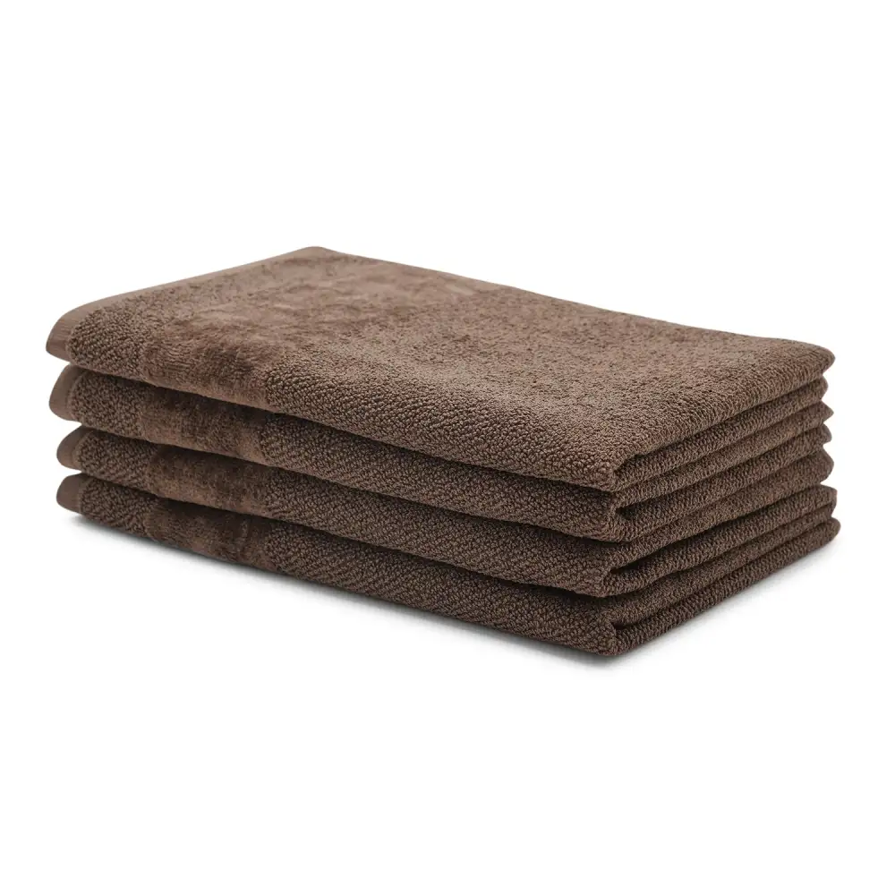 Brown Cotton Hand Towel Set
