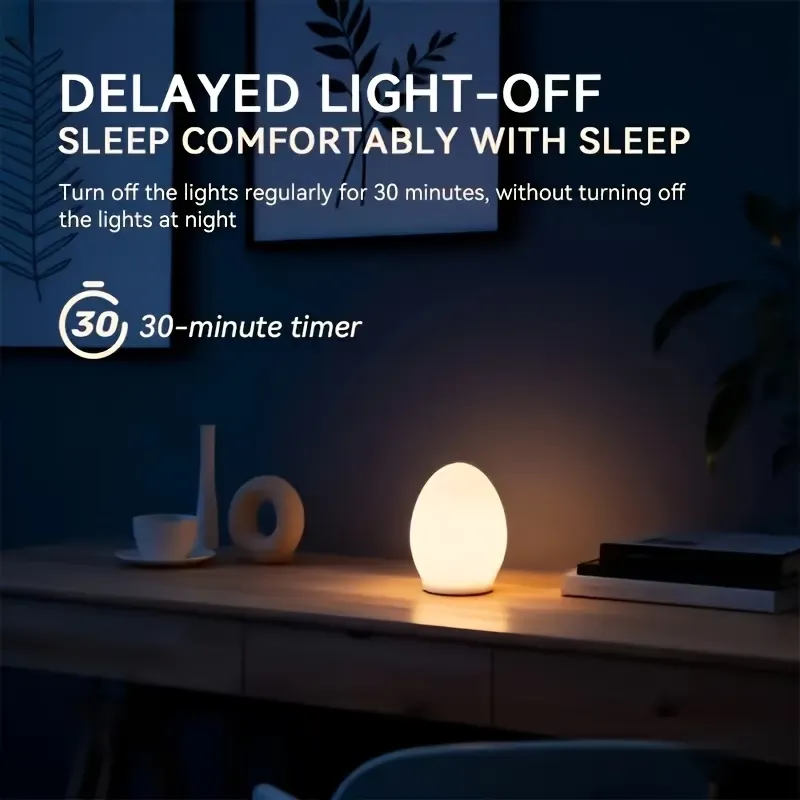 Minimalist Egg-Shaped Night Light