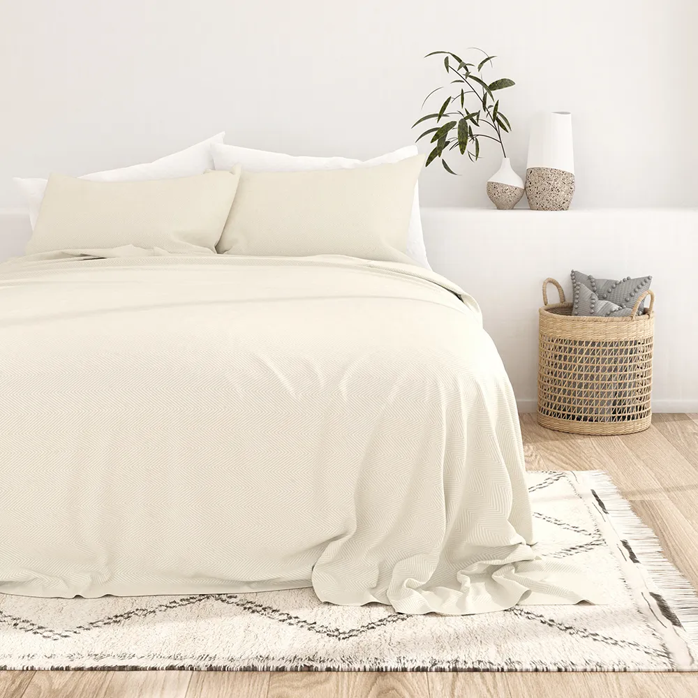 Chevron Embossed Sheet Set