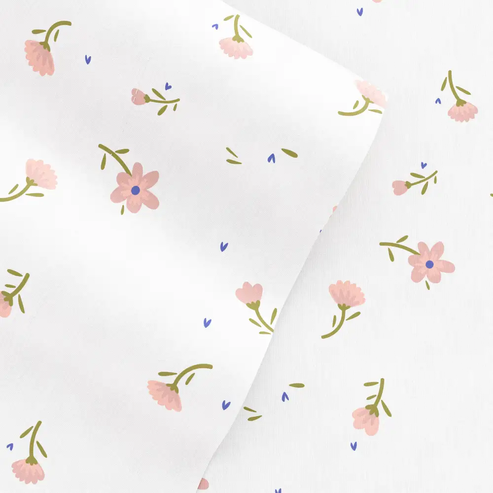 Soft Floral Pattern Sheet Set