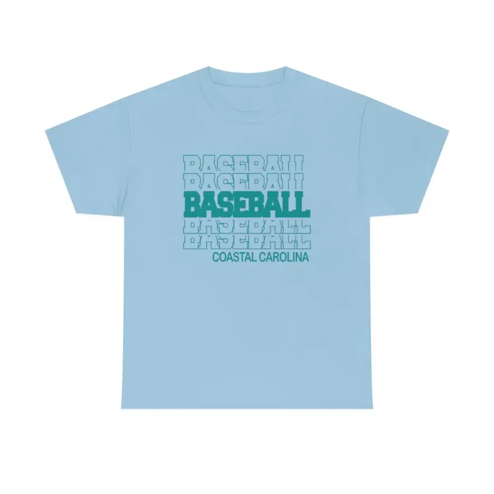 Baseball Coastal Carolina in Modern Stacked Lettering