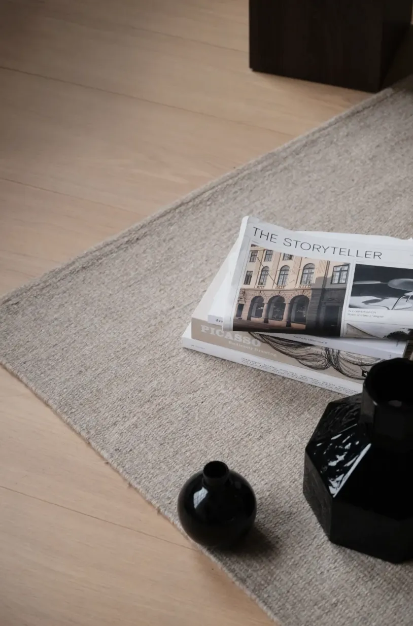 Textured Wool Area Rug