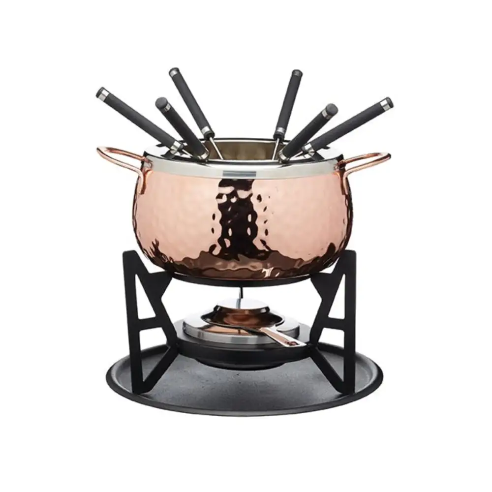Copper Effect Fondue Set