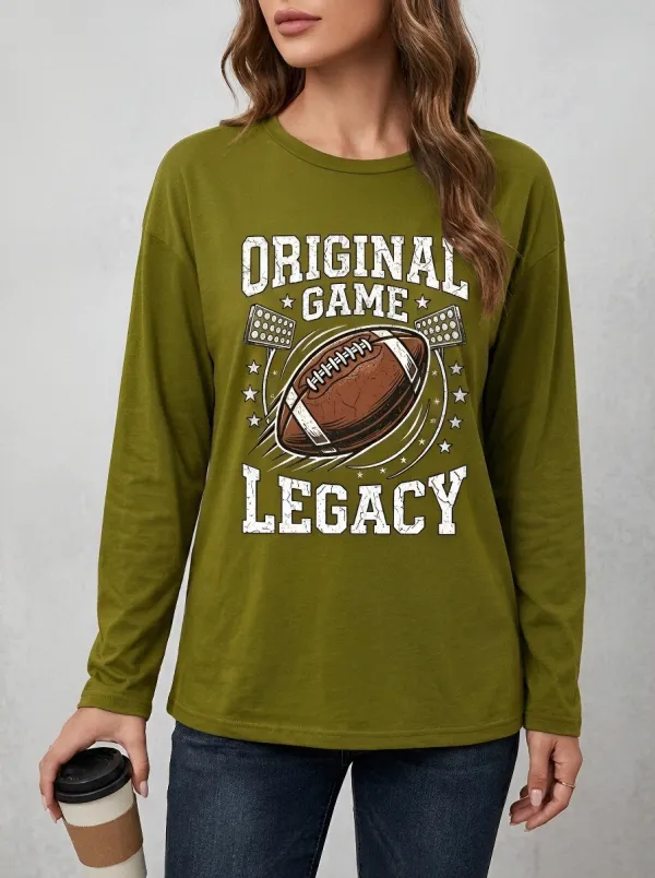 Women's American Football Original Game Legacy Graphic long sleeve t-shirt