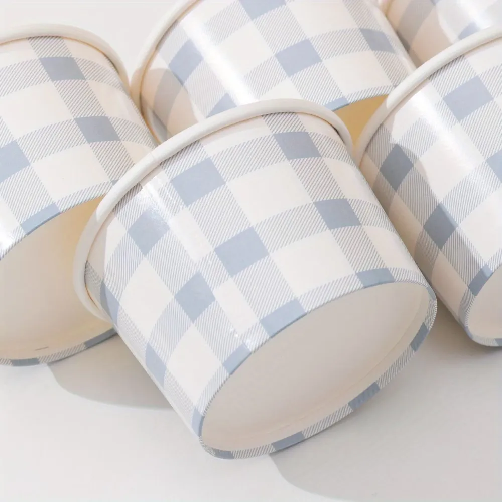 Gingham Paper Snack Cup