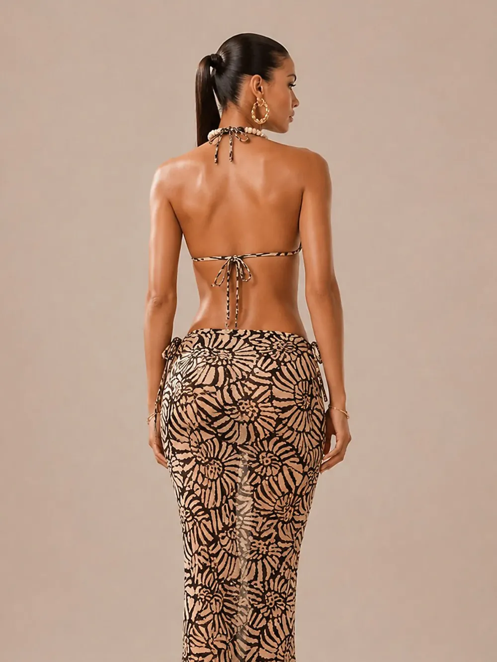 Zoe Seashell Print Bikini Set