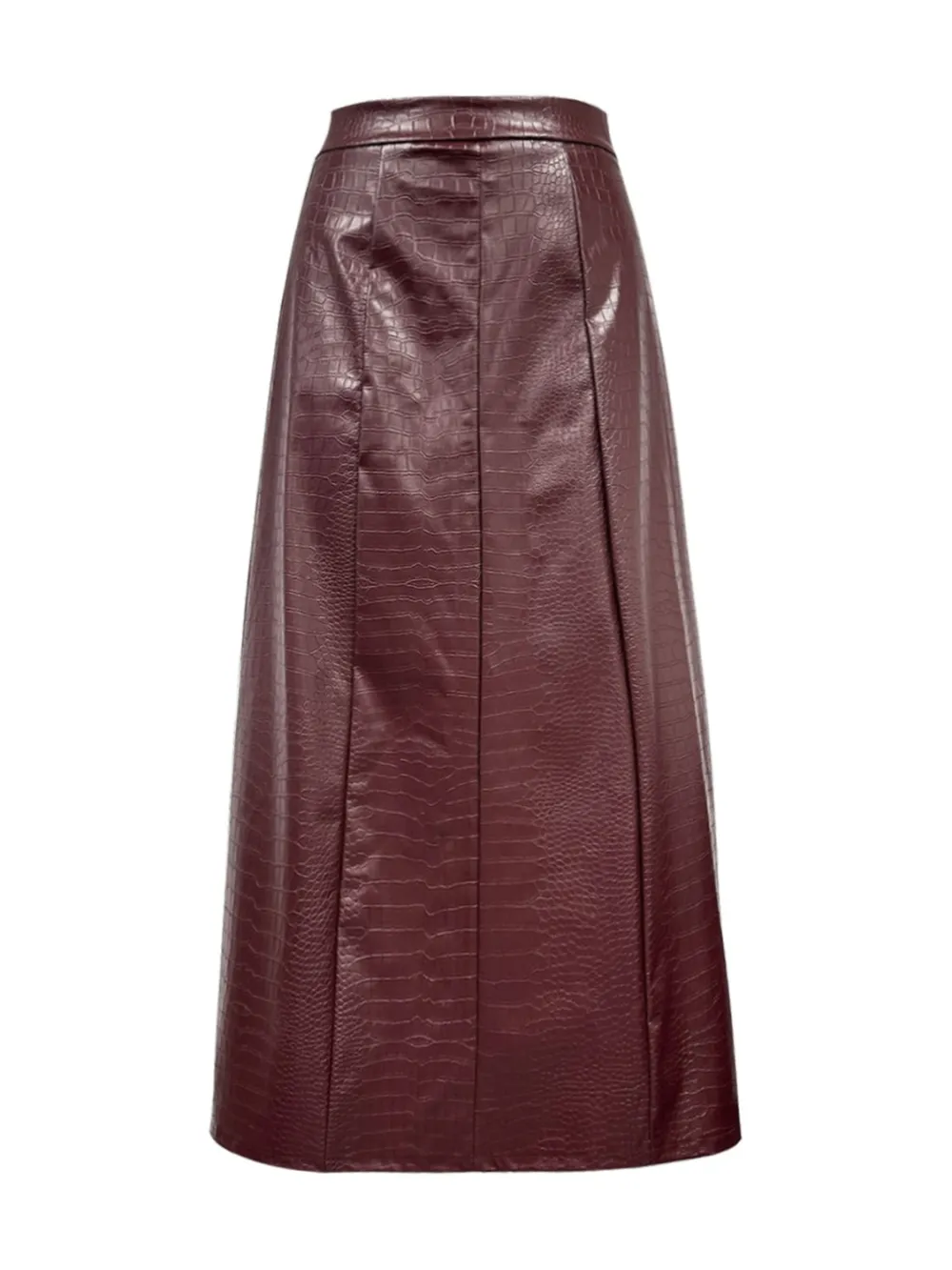 Polished Smooth Midi Skirt