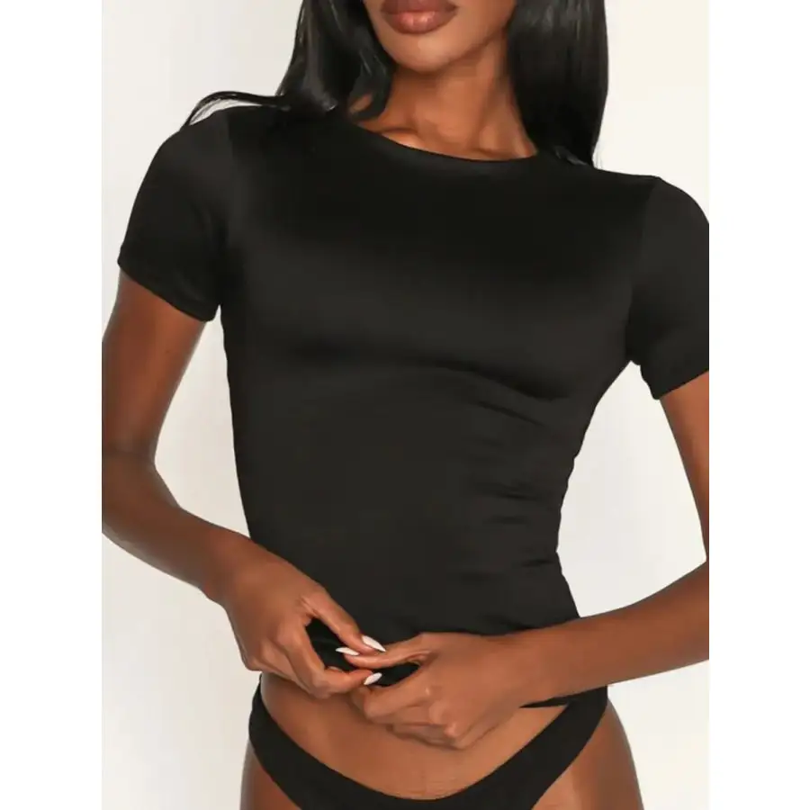 Women's Short-Sleeve Swim Top