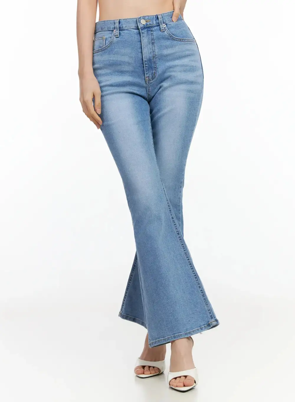 Cotton Bootcut Jeans