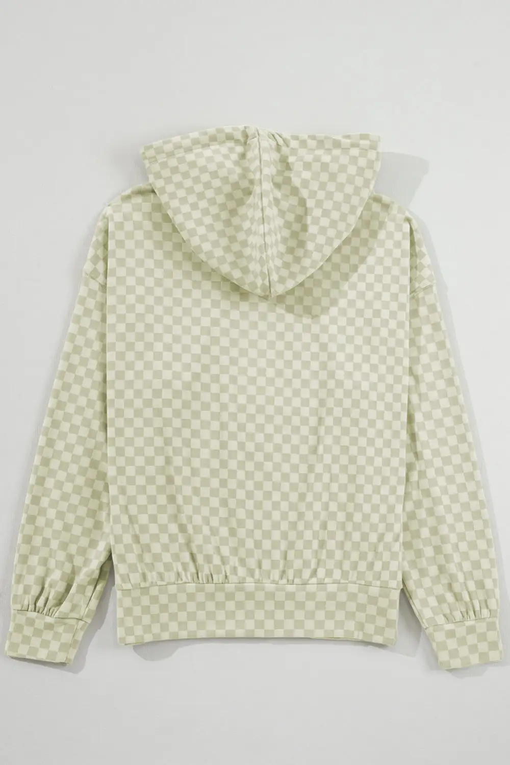 Drawstring Kangaroo-Pocket Drop-Shoulder Hoodie