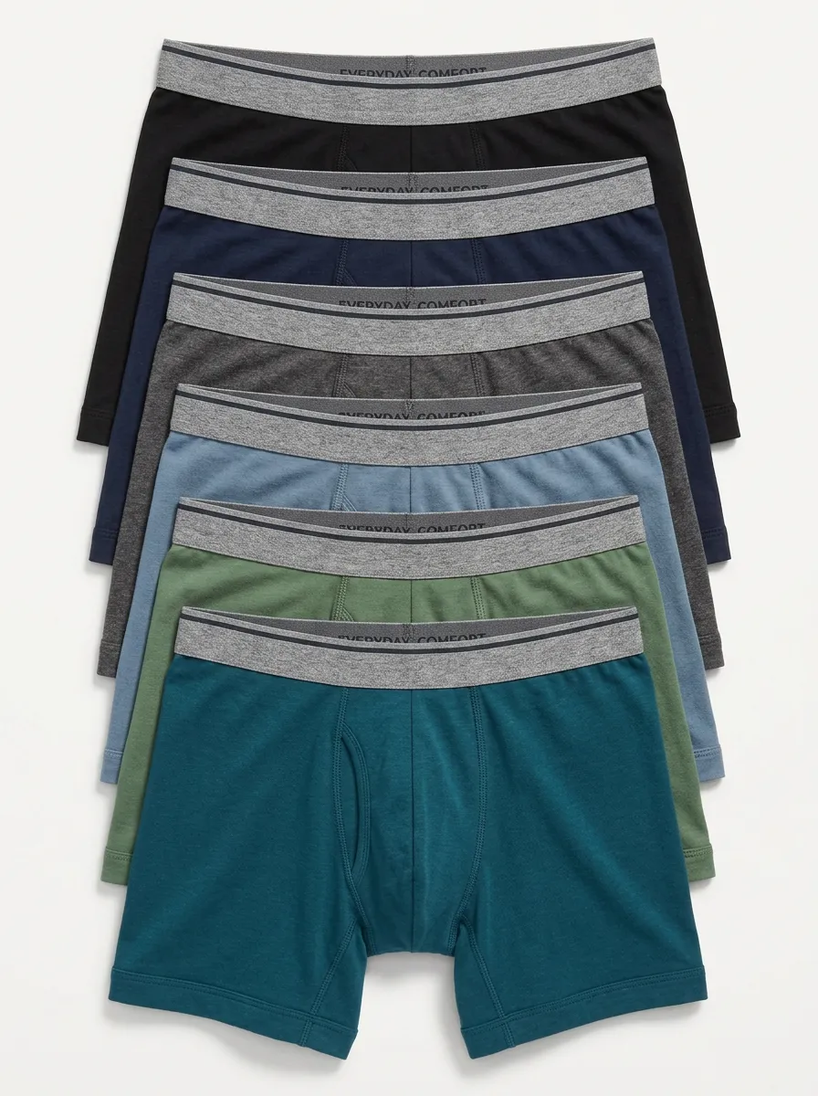 Men's Everyday Comfort 6-Pack Boxer Briefs