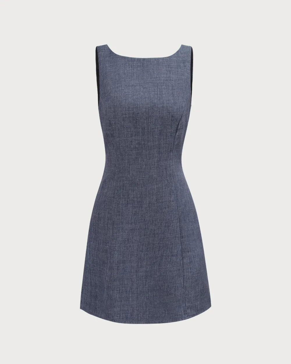 Button Front Grey Dress