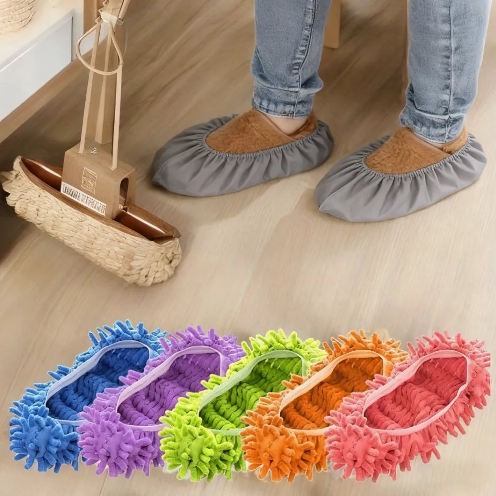 1 Pair Multifunctional Cleaning Slipper Covers
