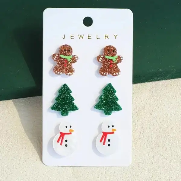 Tree Charm Earring Set