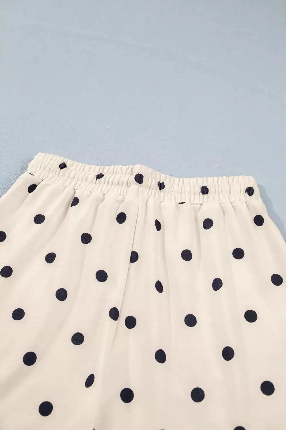 Exposed Seam Detail Polka Dot Loose Tee