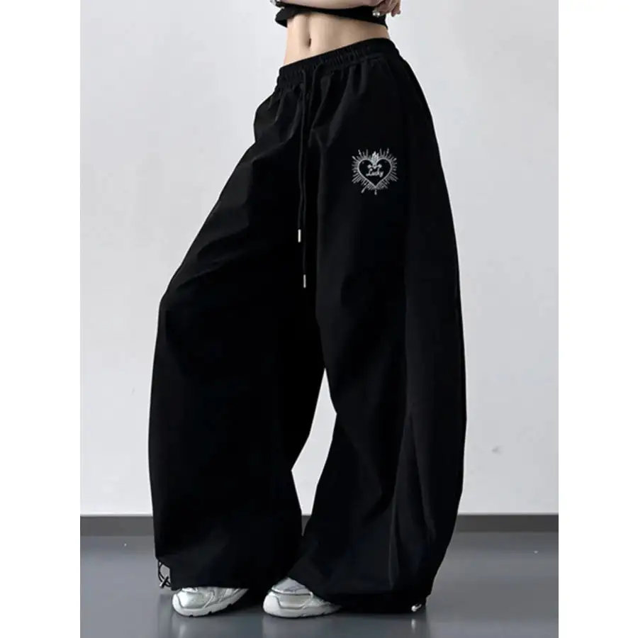 Soft Wide Leg Drawstring Pants