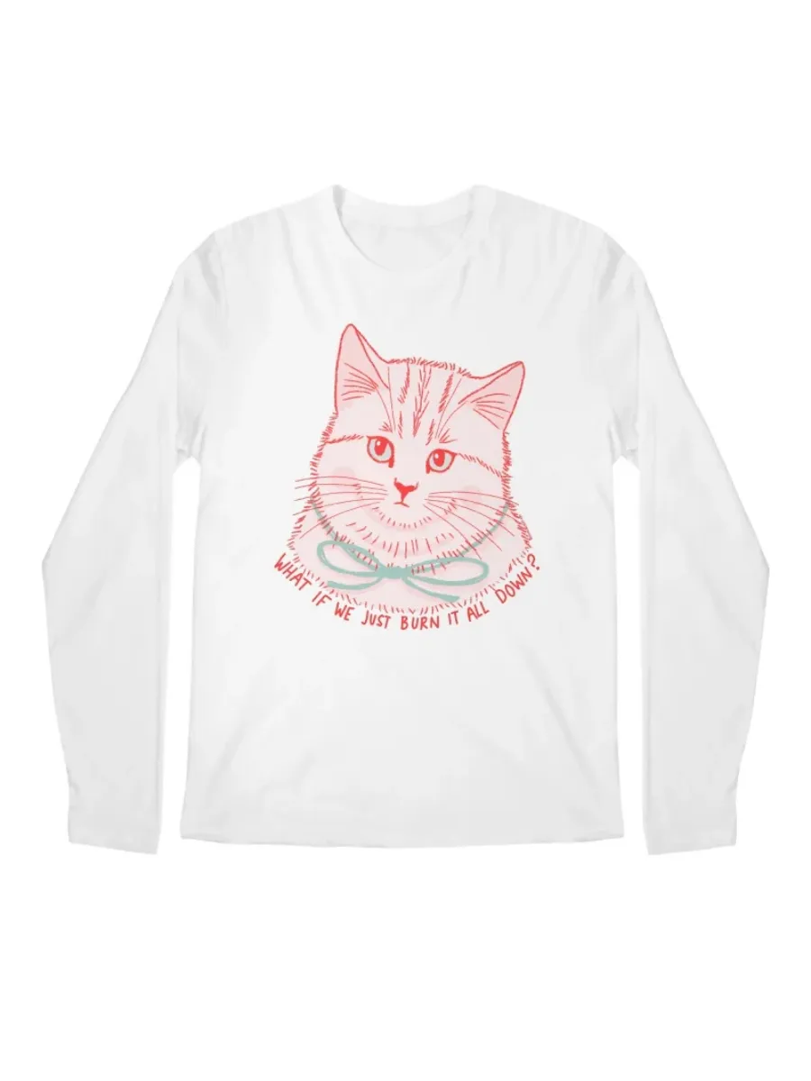 Cute Cat Graphic Casual T-Shirt