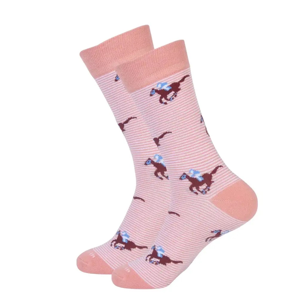 Striped Horse Pattern Socks