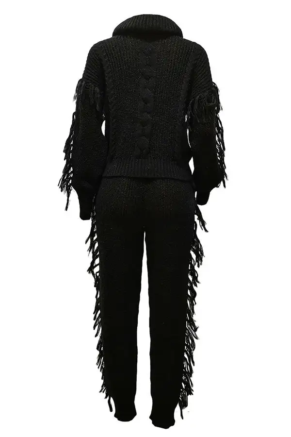 Smart Tassel Pant Suit