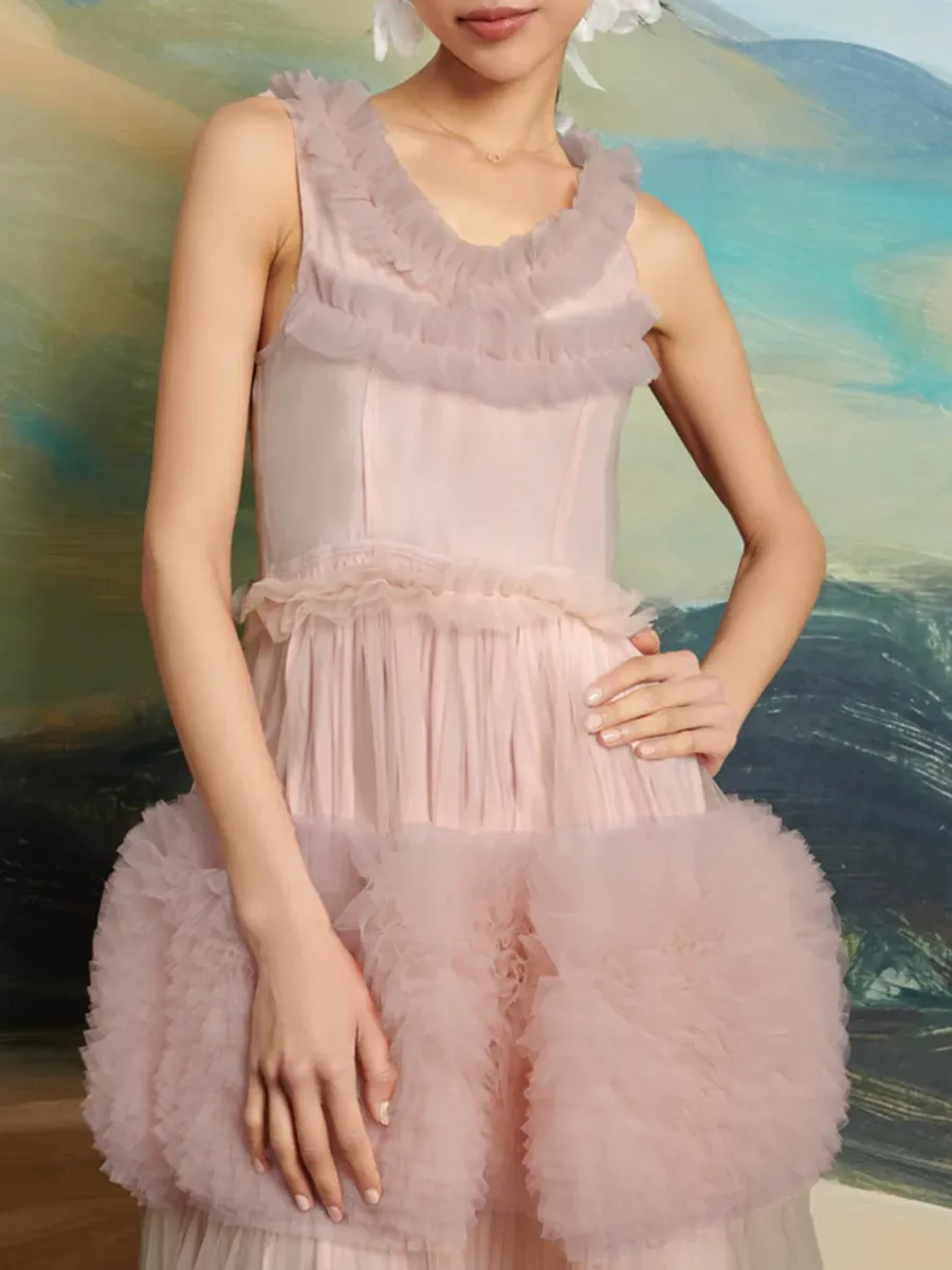 Tulle Midi Dress