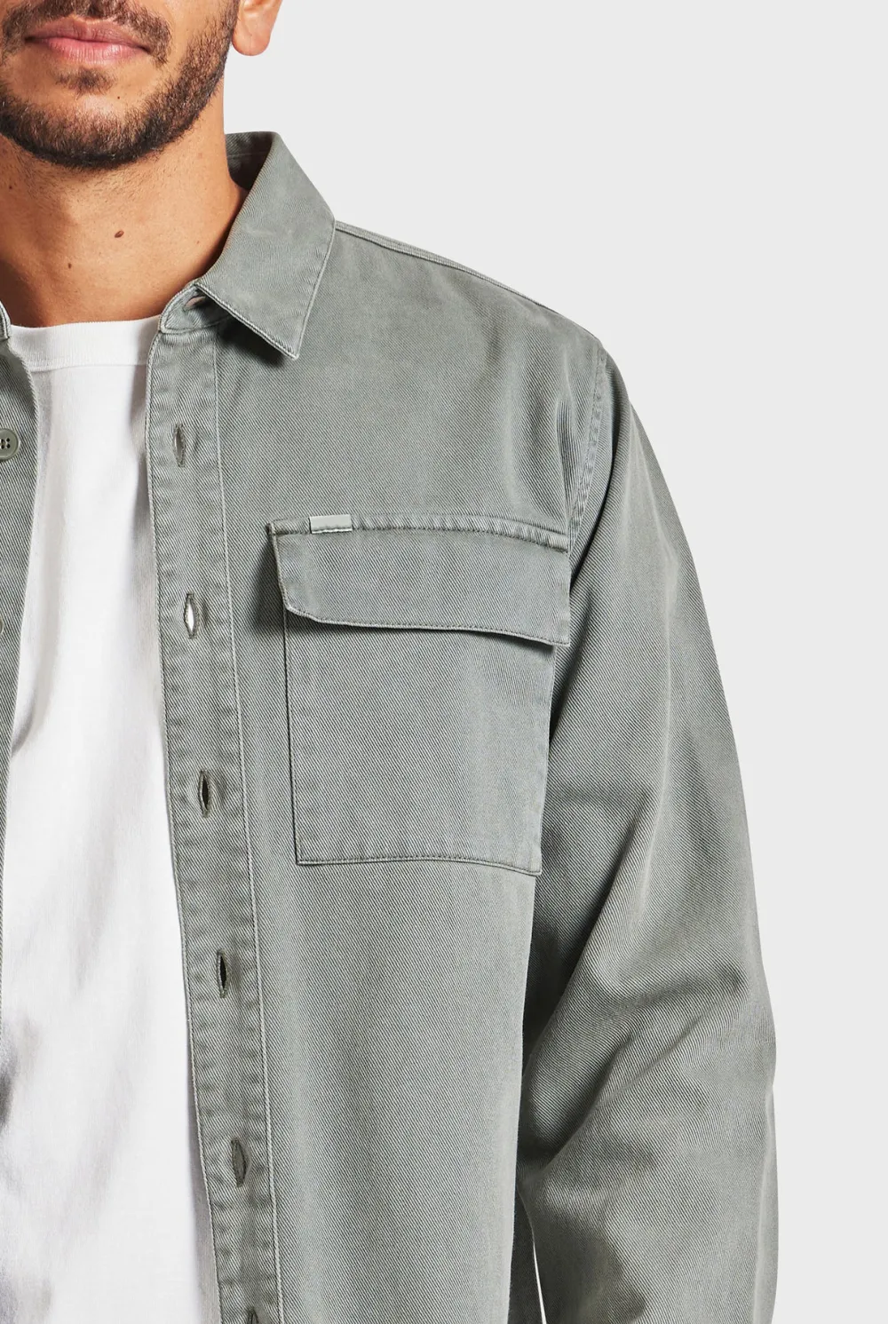 Casual Style Overshirt- Dutch blue