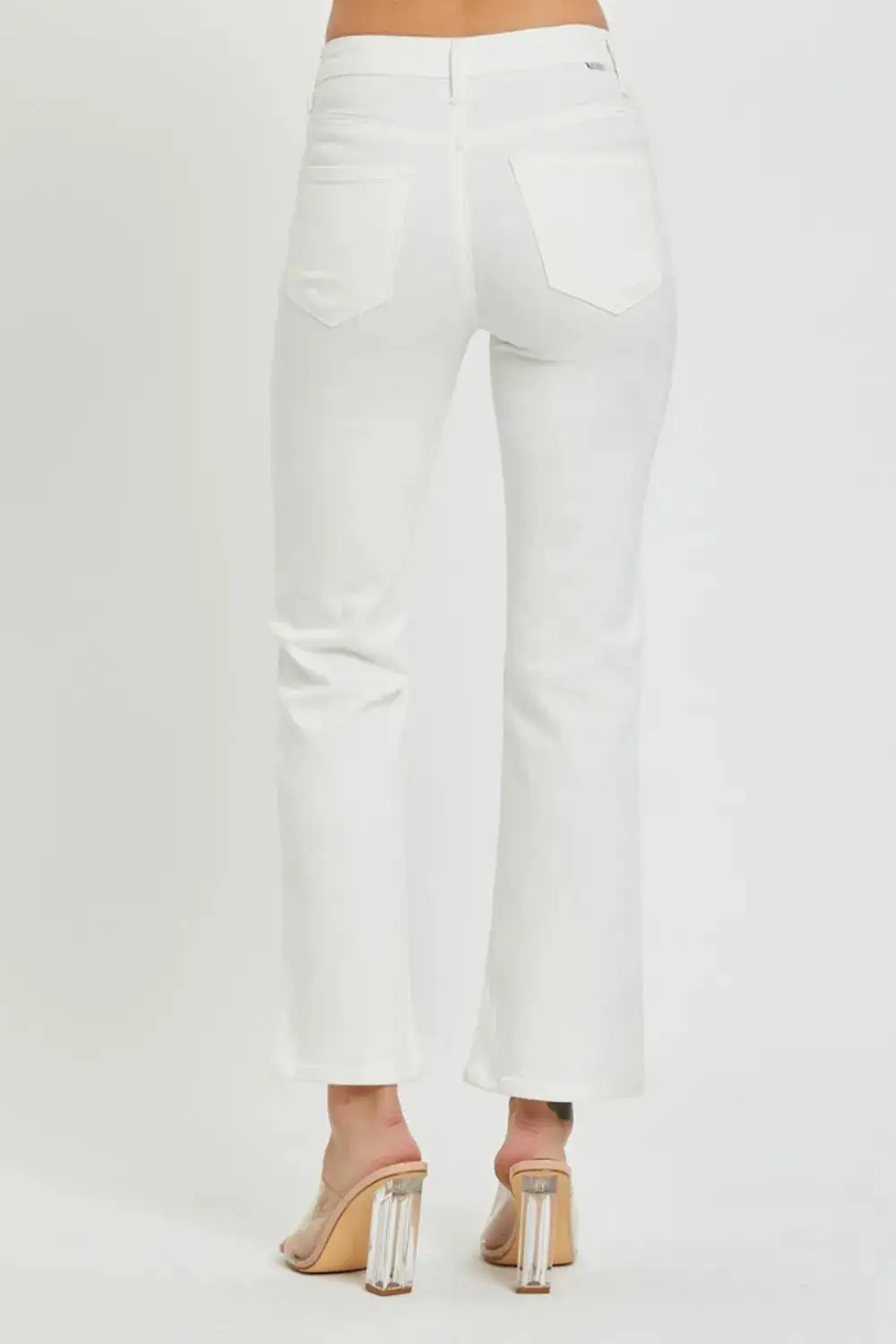 Full Size Mid Rise Jeans With Pockets