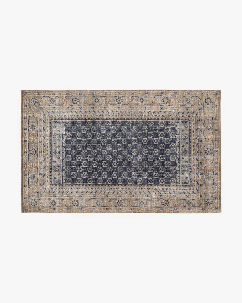 Refined Hand-Knotted Wool Area Rug