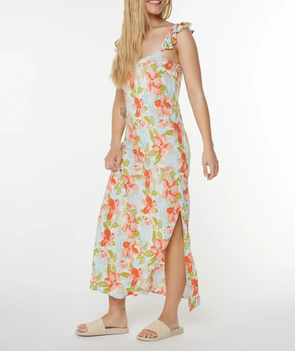 Floral Dreamy A-Line Skirt With Split Hem