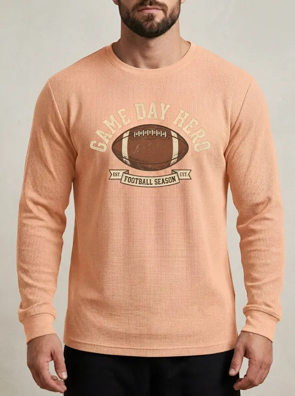 Football Graphic Casual T-Shirt