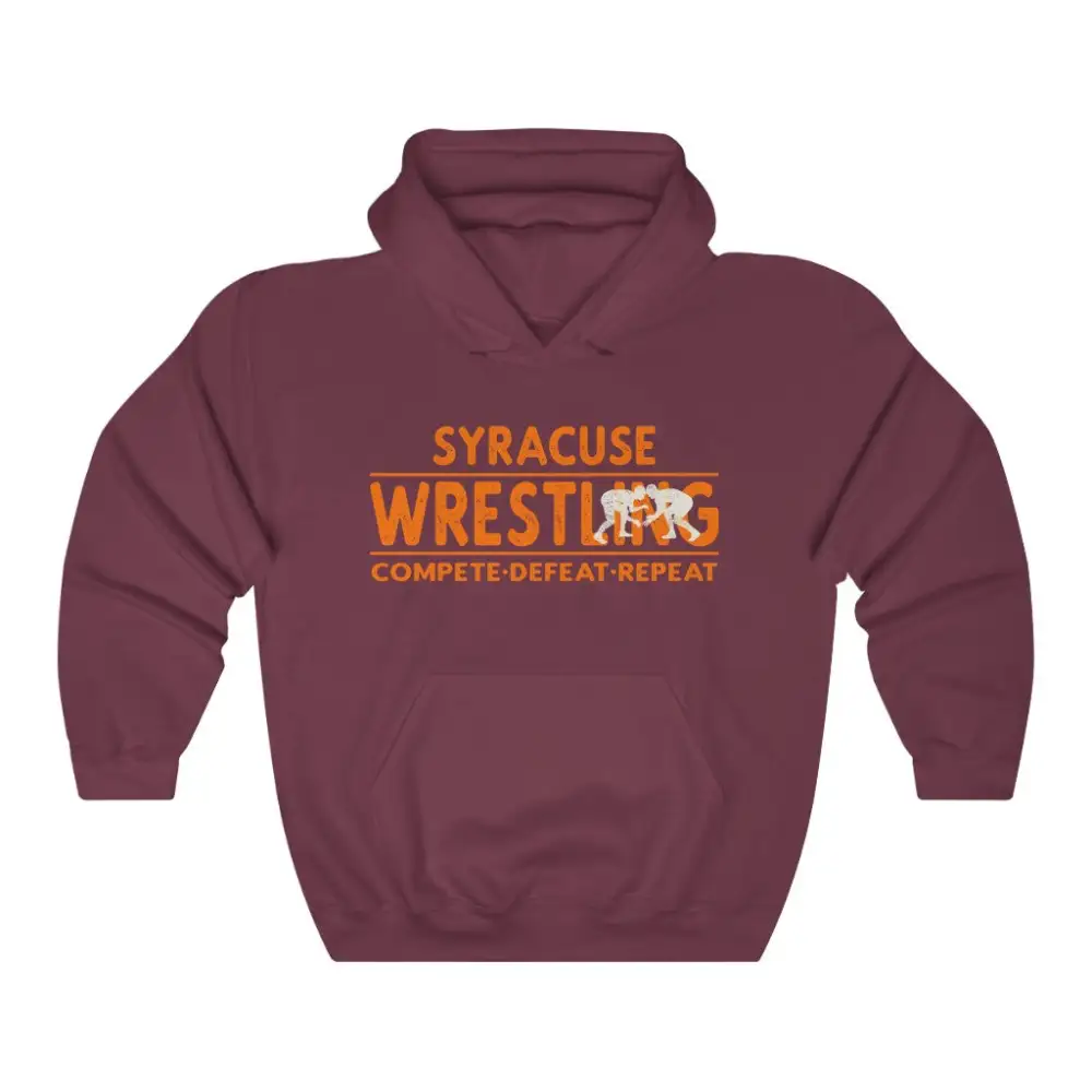 Motivational Text Wrestling Graphic Pullover Hoodie