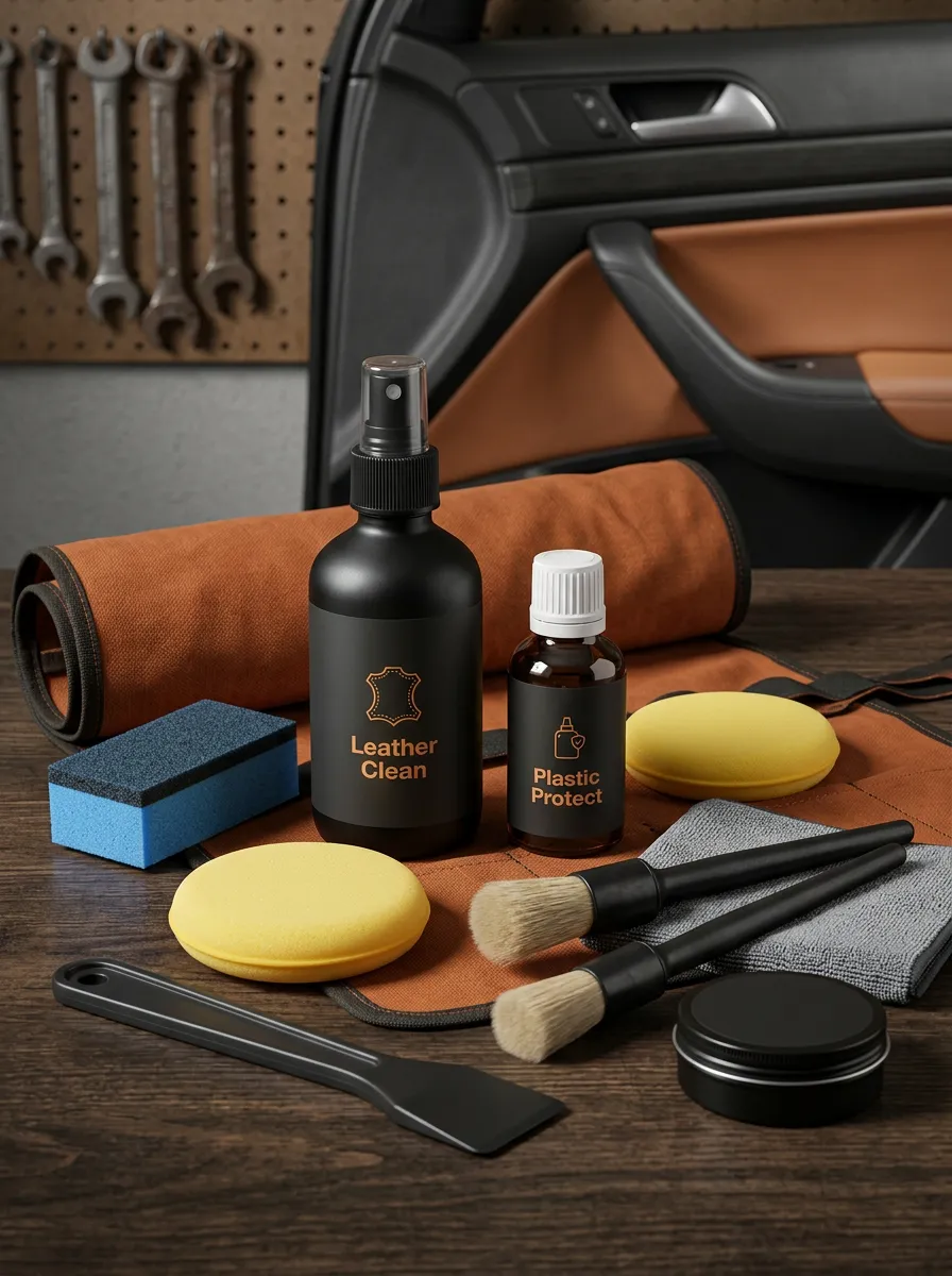 Leather and Plastic Interior Restoration Cleaning Kit