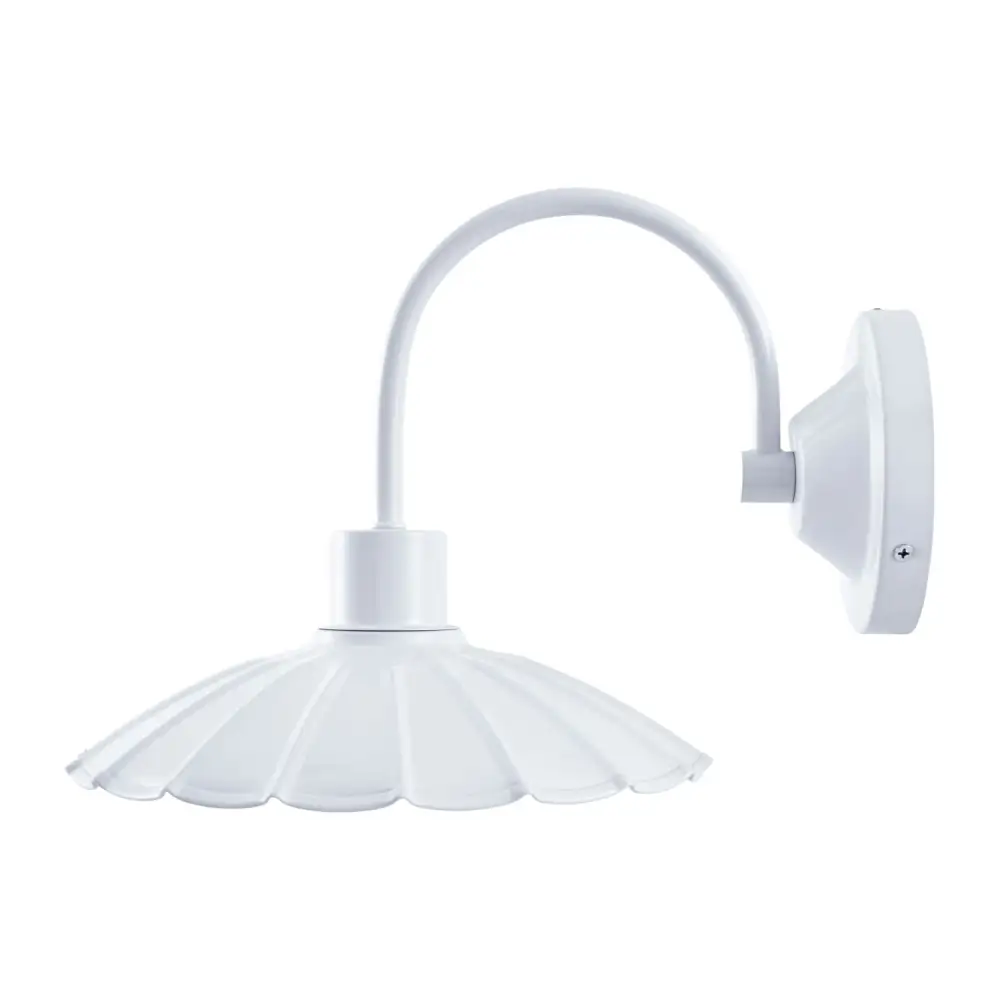 Scalloped Metal Shade Wall Lamp