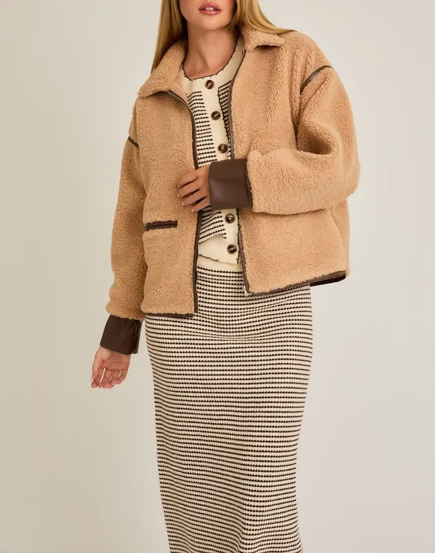 Easy Layer Brown Coated Jacket