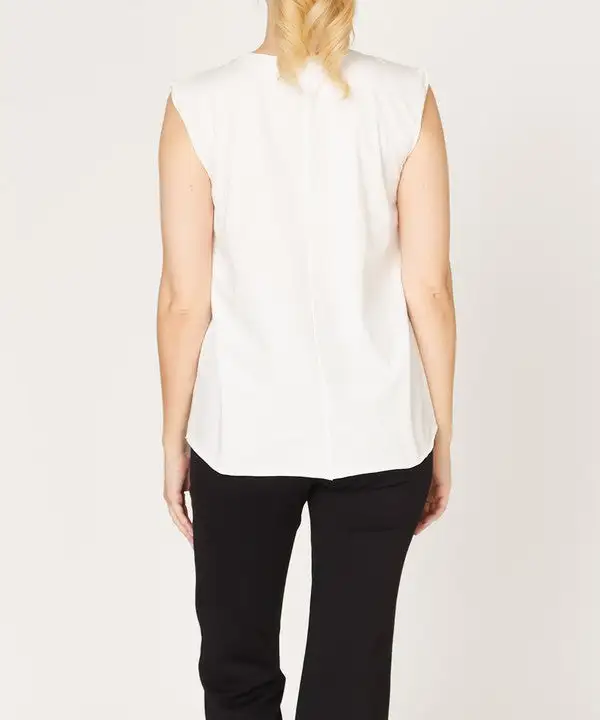 Crew Neck Sleeveless Tank Top