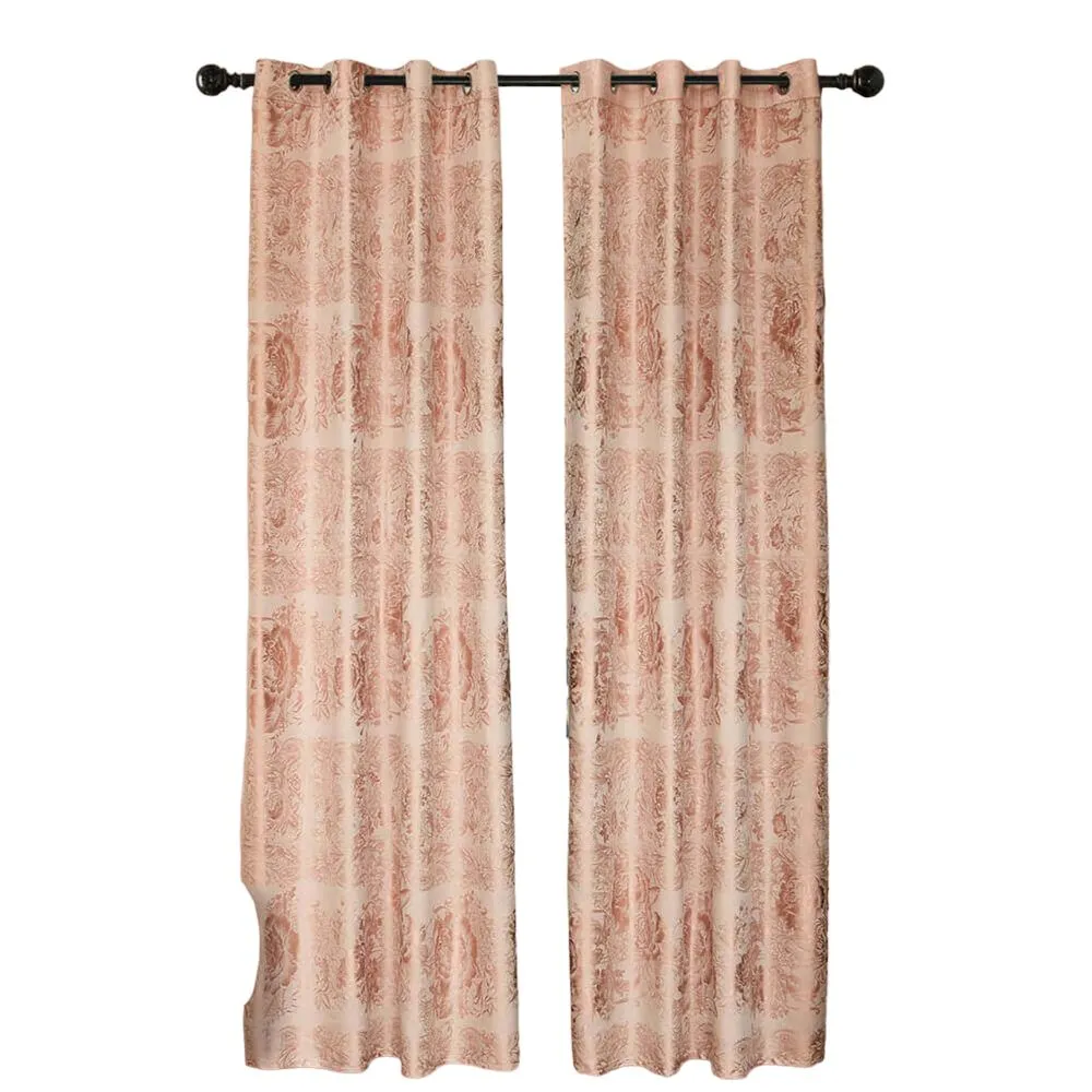 Contemporary Semi-Blackout Linen Curtain Panel