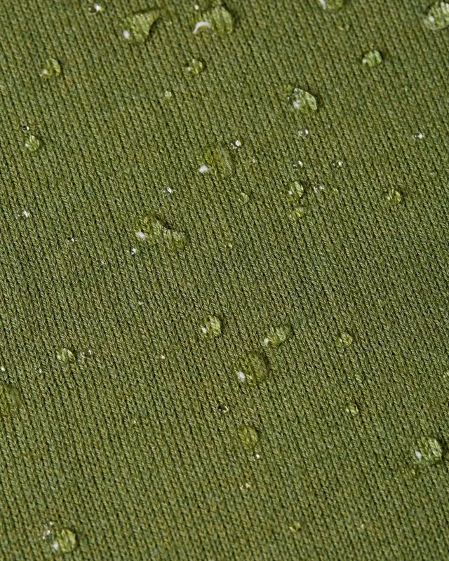 Soft Wool-Blend Half Zip Olive