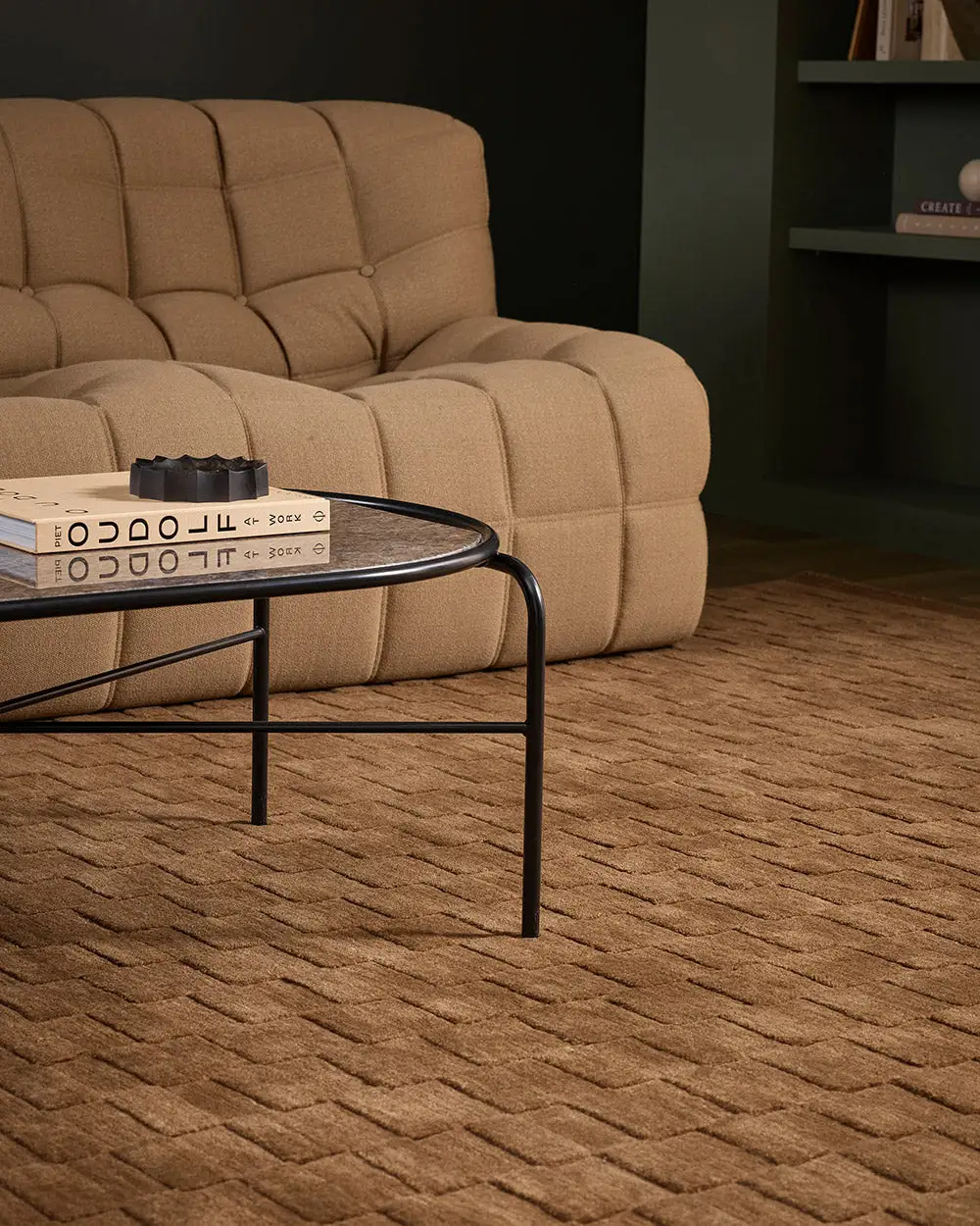 Wool Contemporary Textured Cozy Area Rug