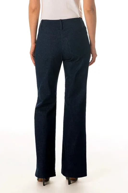 Cotton Denim Wide Leg Slim Fit Jeans