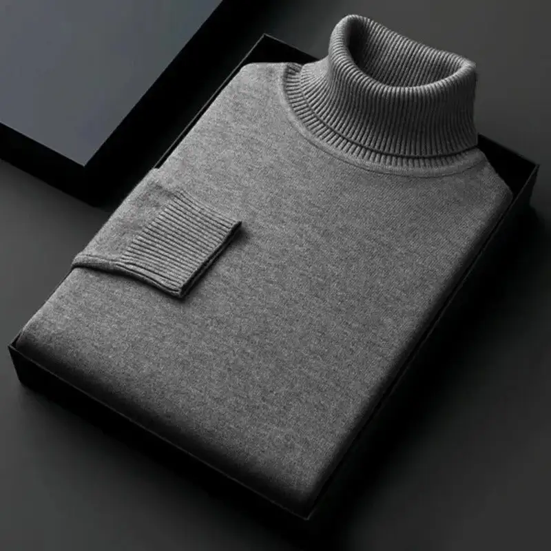 Easygoing Turtleneck Knit Sweater