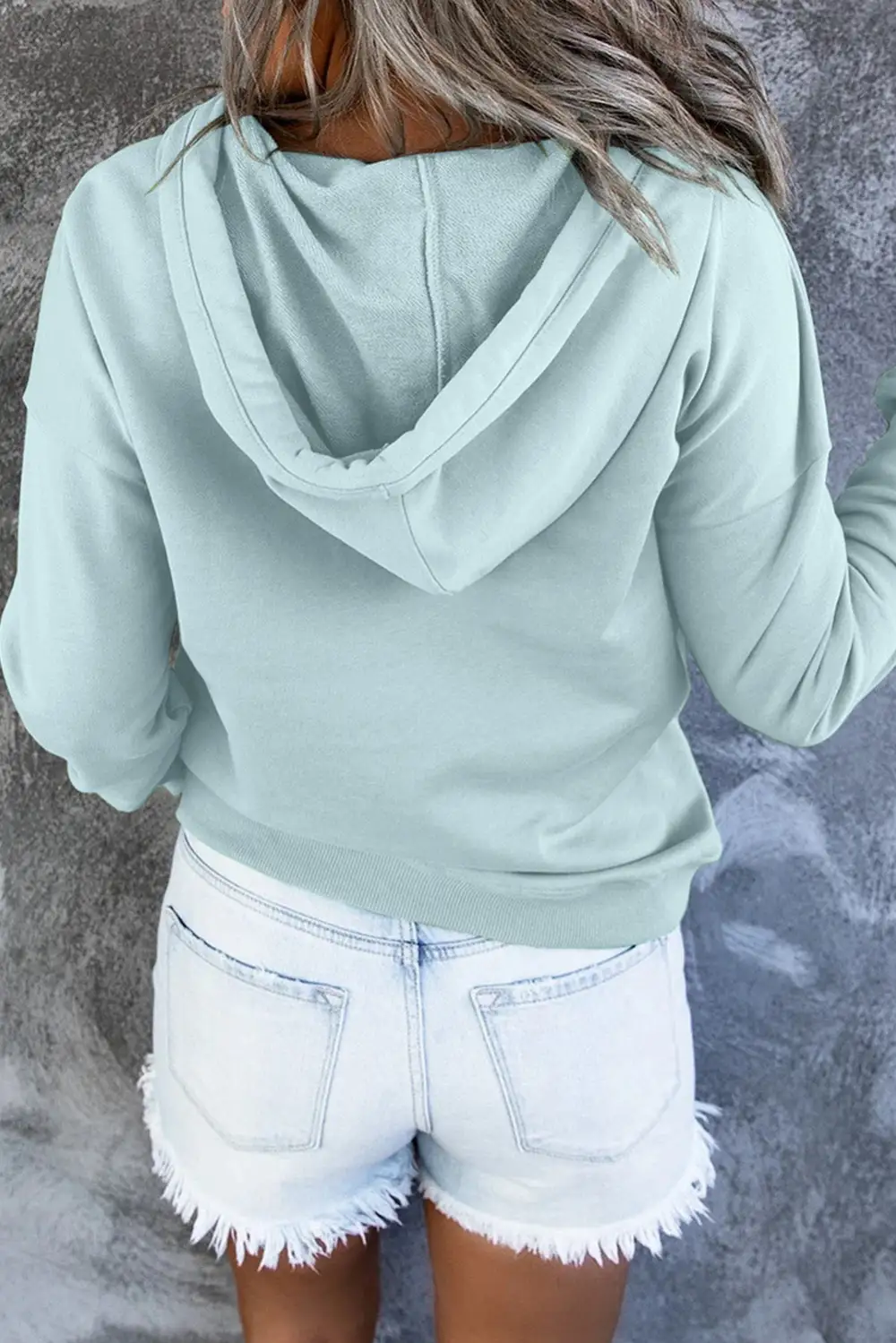 Relaxed Pocketed Long-Sleeve Hoodie