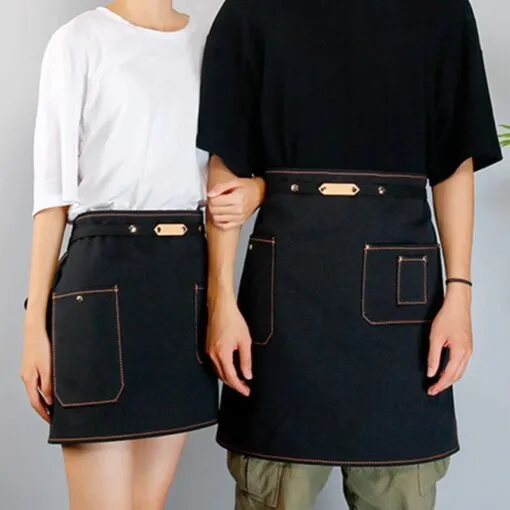 Waist Denim Canvas Cotton Strap Kitchen Work Apron