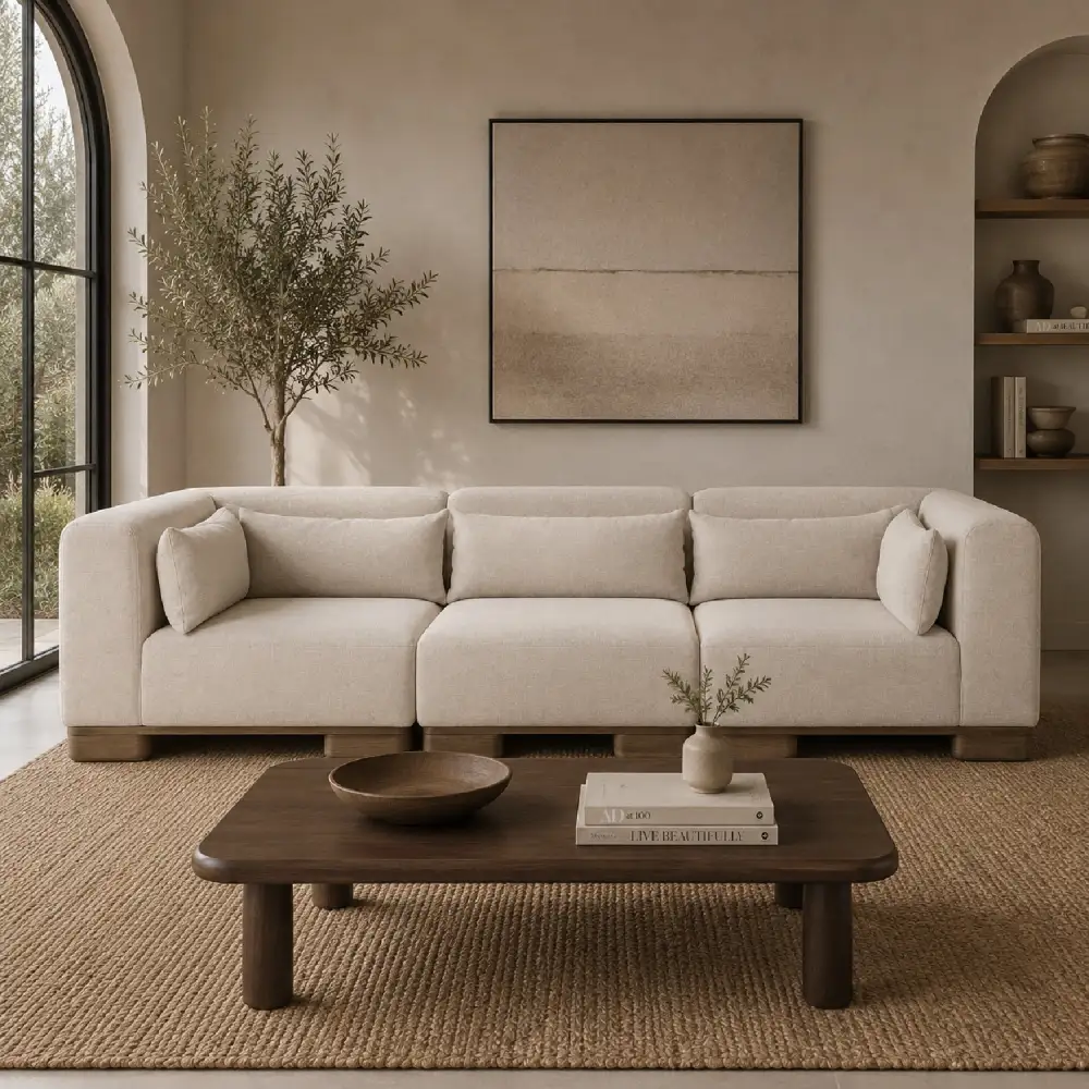 Soft-Edge Modular Sofa