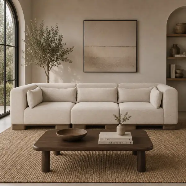 Soft-Edge Modular Sofa