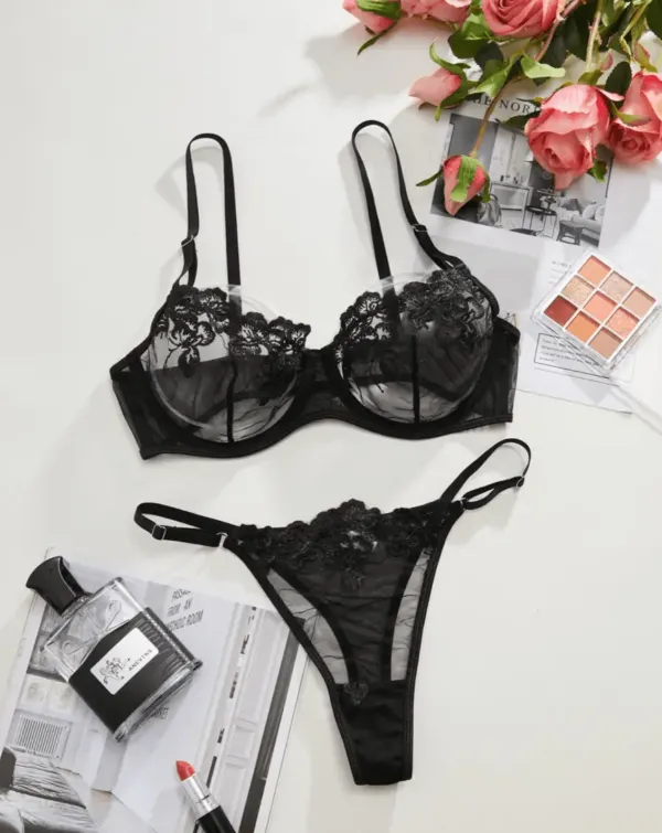 Refined Sheer Lingerie Set