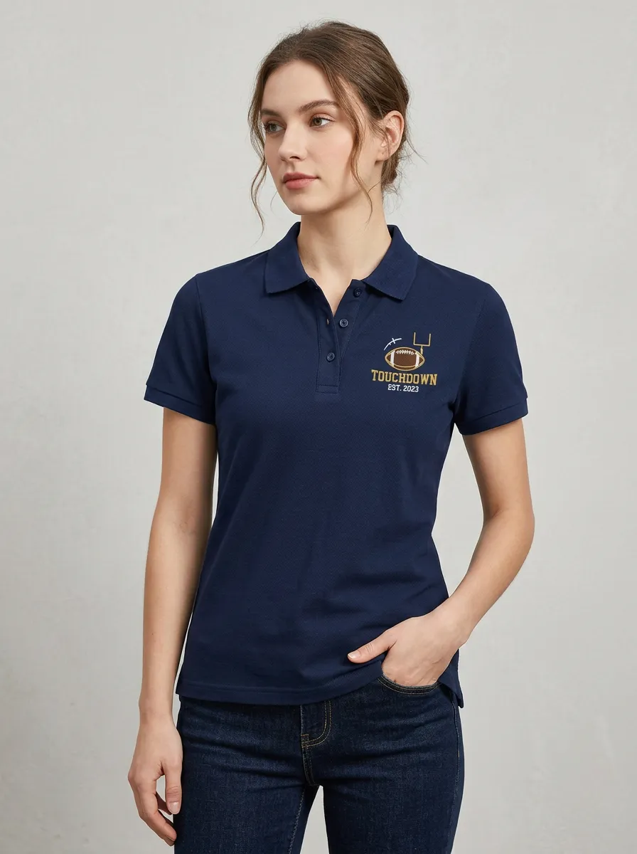 Football Inspired Casual Polo Shirt